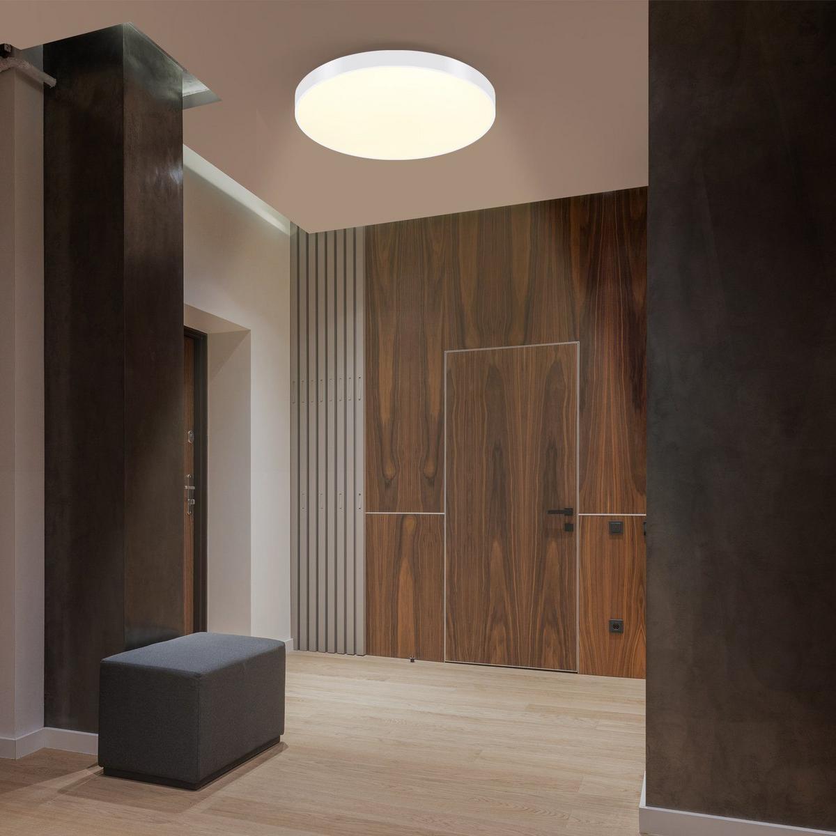 LED-DECKENLEUCHTE Lundeen 21/21/5.7cm - Weiß, Kunststoff (21/21/5.7cm) - Nettlife