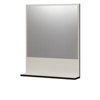 BADSPIEGEL Kaschmir, grau 60 cm, Badezimmer Spiegel mit Ablage - Kaschmir/Grau, Glas/Holzwerkstoff (60/74/14cm) - Top.Furn