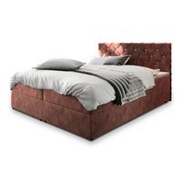 BOXBETT RIVA 160x200 cm mit Matratze und Topper - Rosa - Rosa, Holz (160/200cm) - MASSENO
