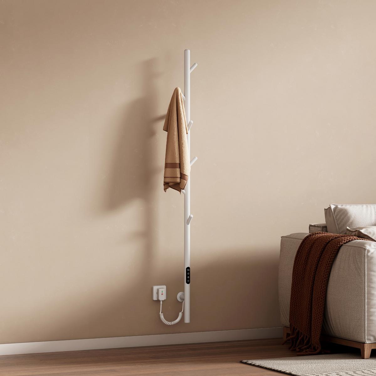 HANDTUCHHEIZKÖRPER Baumheizkörper WLAN Weiß 150 cm - Weiß, Metall (12.5/150/14cm) - EMKE