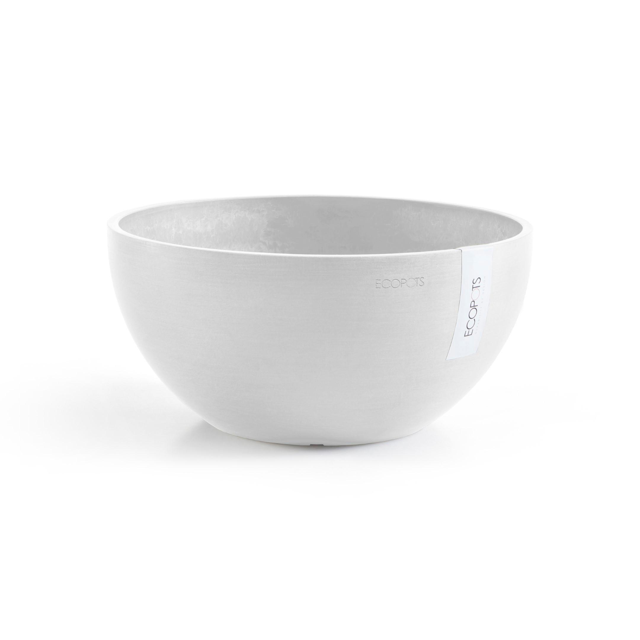 BLUMENTOPF Brussels 30/14,8 cm Weiß - Weiß, Kunststoff (30/14.8cm) - Ecopots