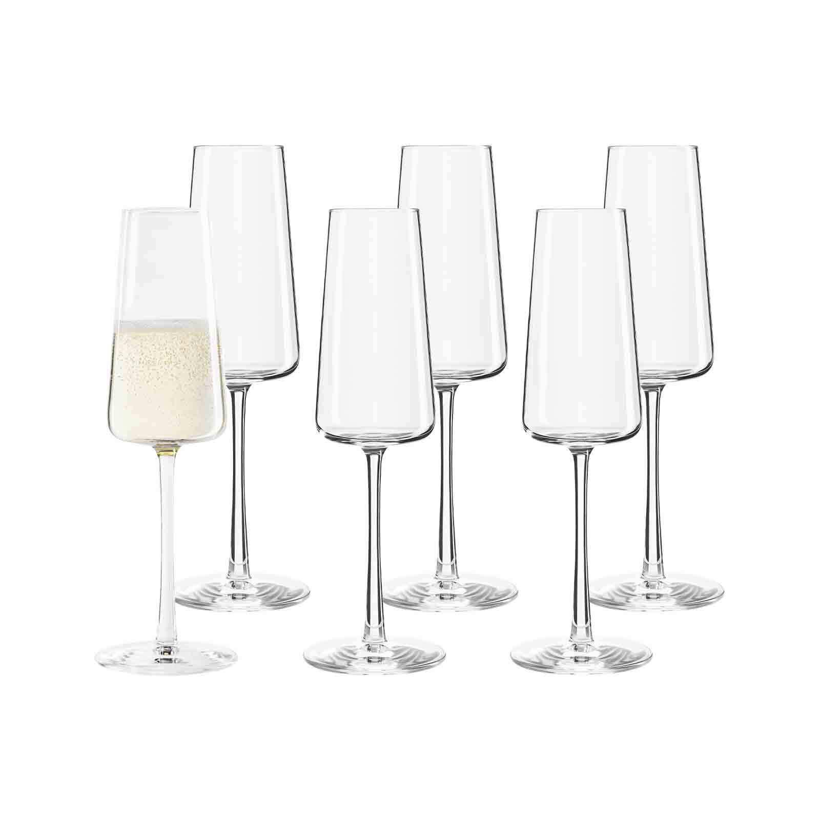 CHAMPAGNERGLÄSER Power transparent 240 ml 6er Set - Transparent, Glas (0.24L) - Stölzle Lausitz