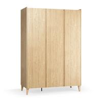 SCHRANK 3 Türen Muve Holz - Braun, Holzwerkstoff (139/204/60cm) - Petits-meubles