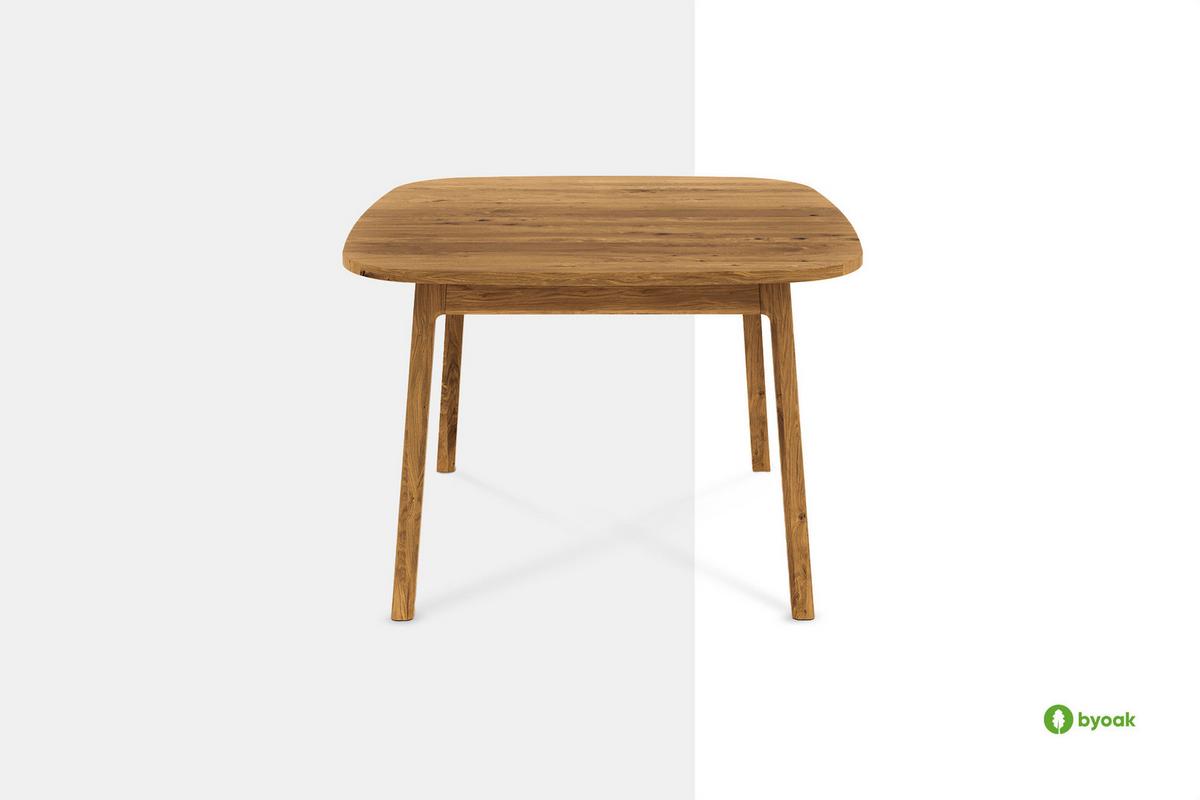 ESSTISCH PAUL 100 x 120 Wildeiche - Wildeiche, Holz (120/100/77cm) - byoak