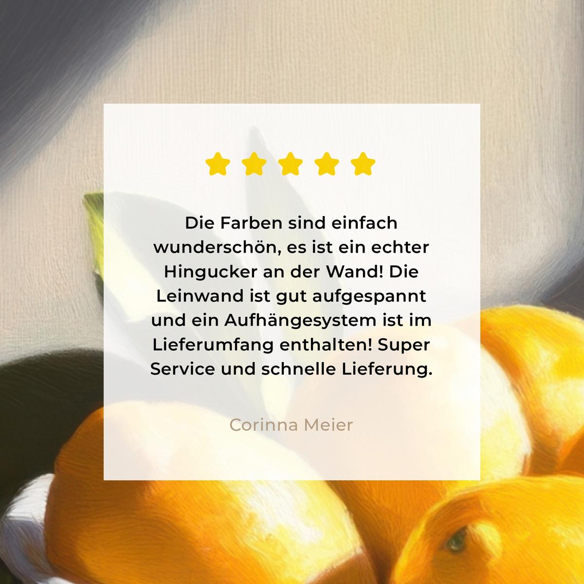 LEINWANDBILD Zitronen - Stilleben - Gelb Wandbild Wohnzimmer 60x80 cm - Gelb, Textil (60/80cm) - MuchoWow