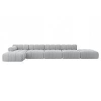 ECKSOFA modulares Sofa Lizur-L3 - 475x160x70 cm Grau Cord - Grau, Holzwerkstoff/Textil (475/160cm) - ALTDECOR