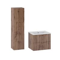 BADMÖBEL 60cm Tao 2er-Set Holz - Braun, Holzwerkstoff (60/50/45.8cm) - Petits-meubles