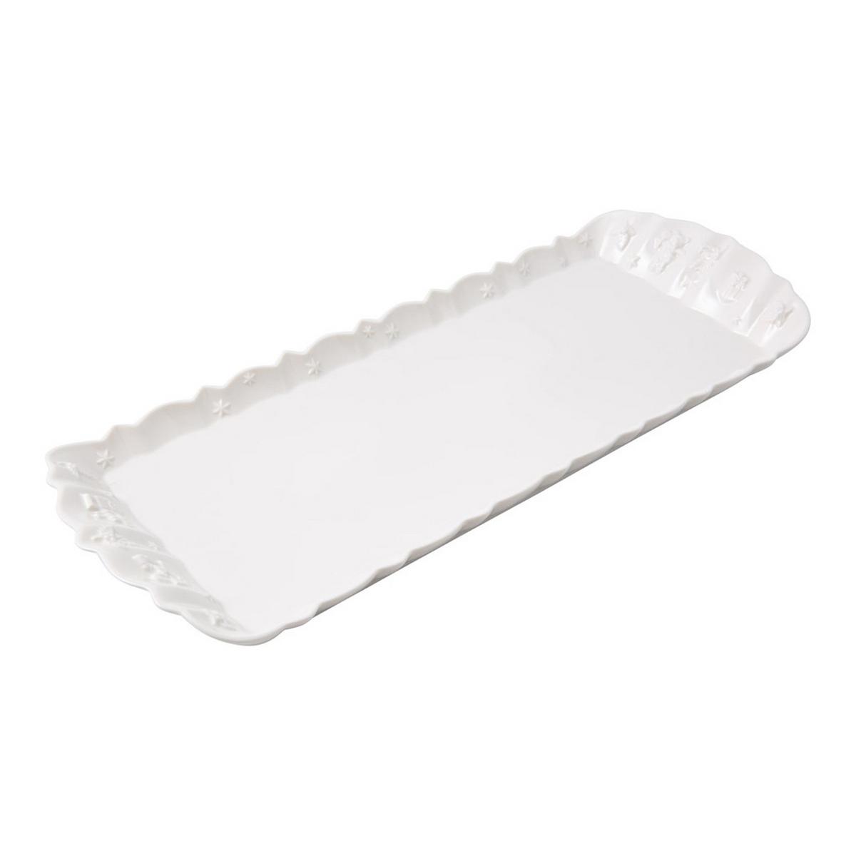 KÖNIGSKUCHENPLATTE Toy's Delight Royal Classic weiß 40 x 16 cm - Weiß, Keramik (16/3.8/40cm) - Villeroy & Boch