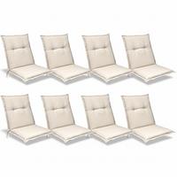 NIEDERLEHNERAUFLAGE Base NL 100x50x6cm Natur (8tlg) - Naturfarben, Textil (50/6/100cm) - Beautissu 
