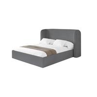 POLSTERBETT mit Bettkasten und Lattenrost, Boxbett ohne Matratze - ESTI 160x200 Dunkelgrau - Anthrazit, Holzwerkstoff/Textil (160/200cm) - ALTDECOR