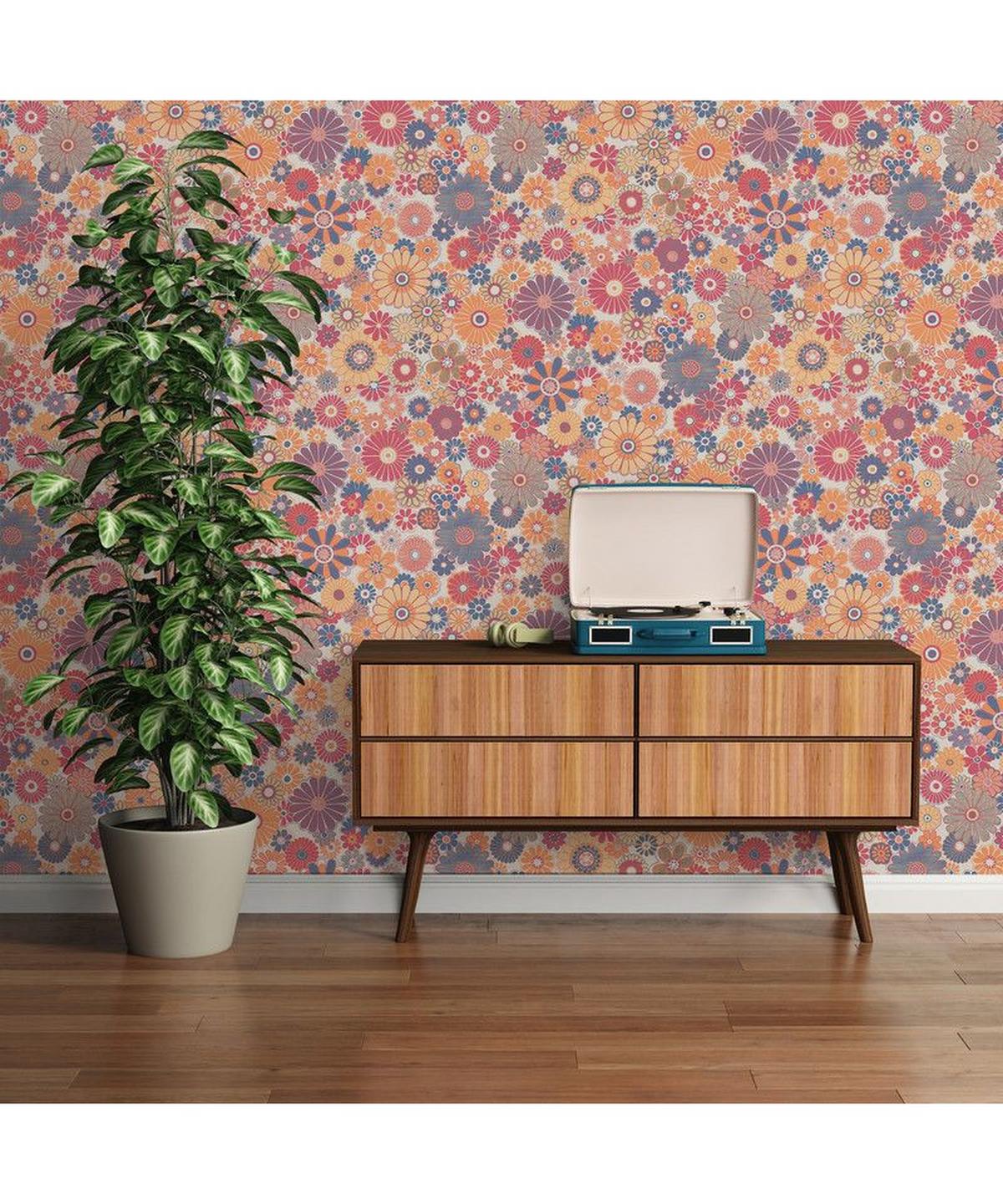 VLIESTAPETE Rot 53/850 cm - Rot, Textil (53/1cm) - KUNSTLOFT