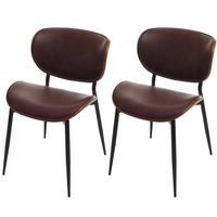 ESSZIMMERSTUHL Walnuss Dekor, Braun - Walnussfarben/Braun, Textil (50/80/51cm) - MCW