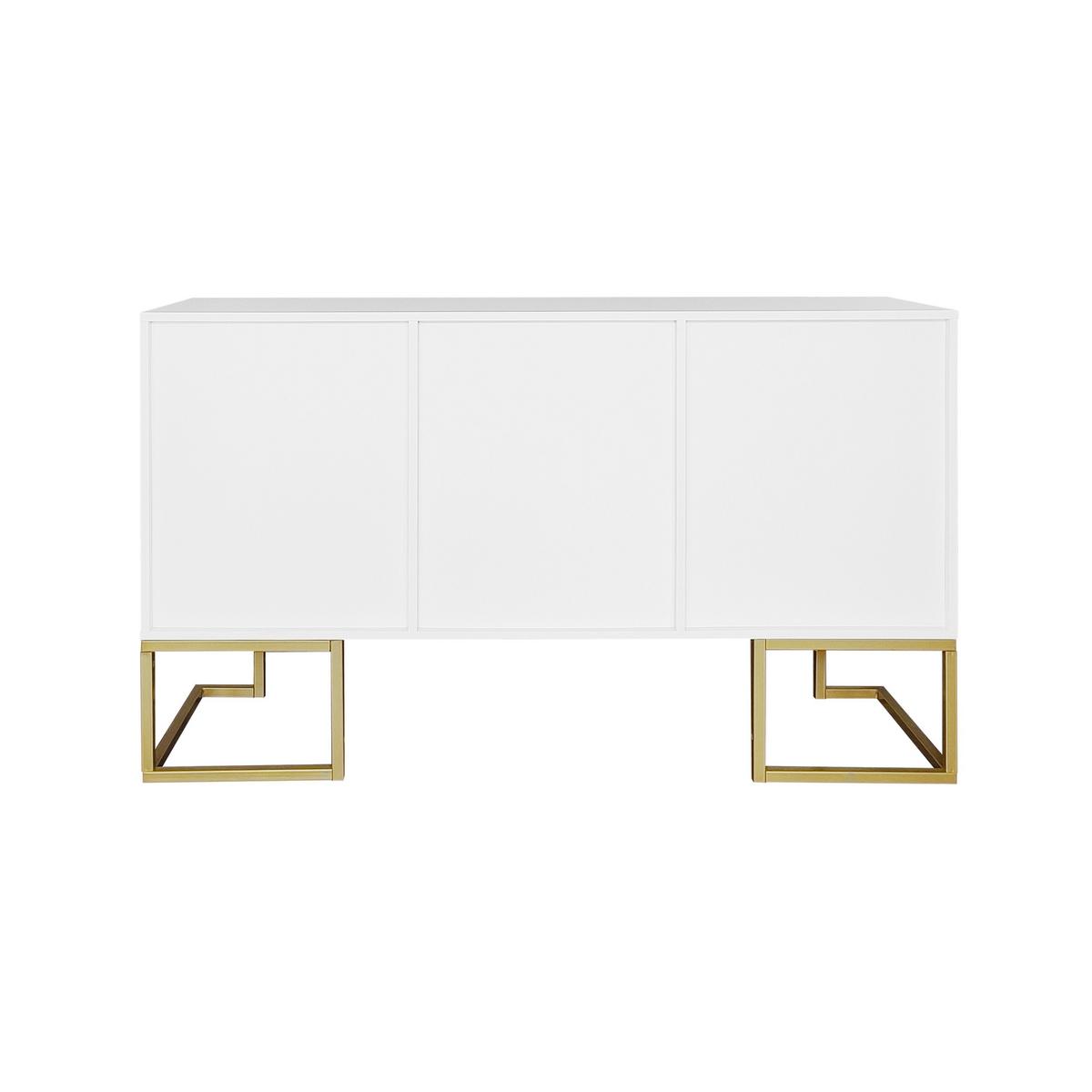 SIDEBOARD Weiß 138/40/80,5CM - Weiß, Holzwerkstoff/Metall (40/81/138cm) - Urban Meuble