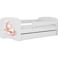 KINDERBETT Emily mit Schublade und Matratze, Weiß 70x140 cm - Roségold, Holzwerkstoff (140/70cm) - WFL GROUP