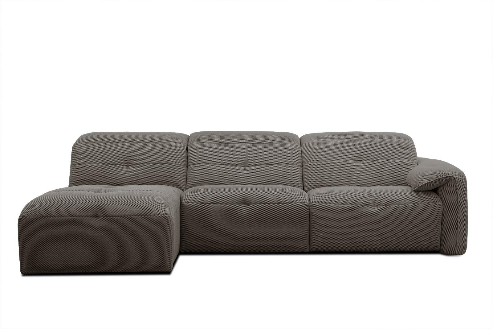 ECKSOFA TRENTO 4-Sitzer, braun - Schwarz/Braun, Holzwerkstoff/Kunststoff (165/262cm) - Wozimo