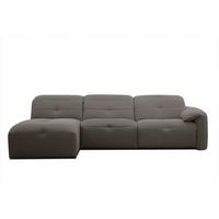 ECKSOFA TRENTO 4-Sitzer, braun - Schwarz/Braun, Holzwerkstoff/Kunststoff (165/262cm) - Wozimo