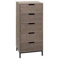 KOMMODE Grau, Braun - Braun/Grau, Holz (35/84/29cm) - MCW