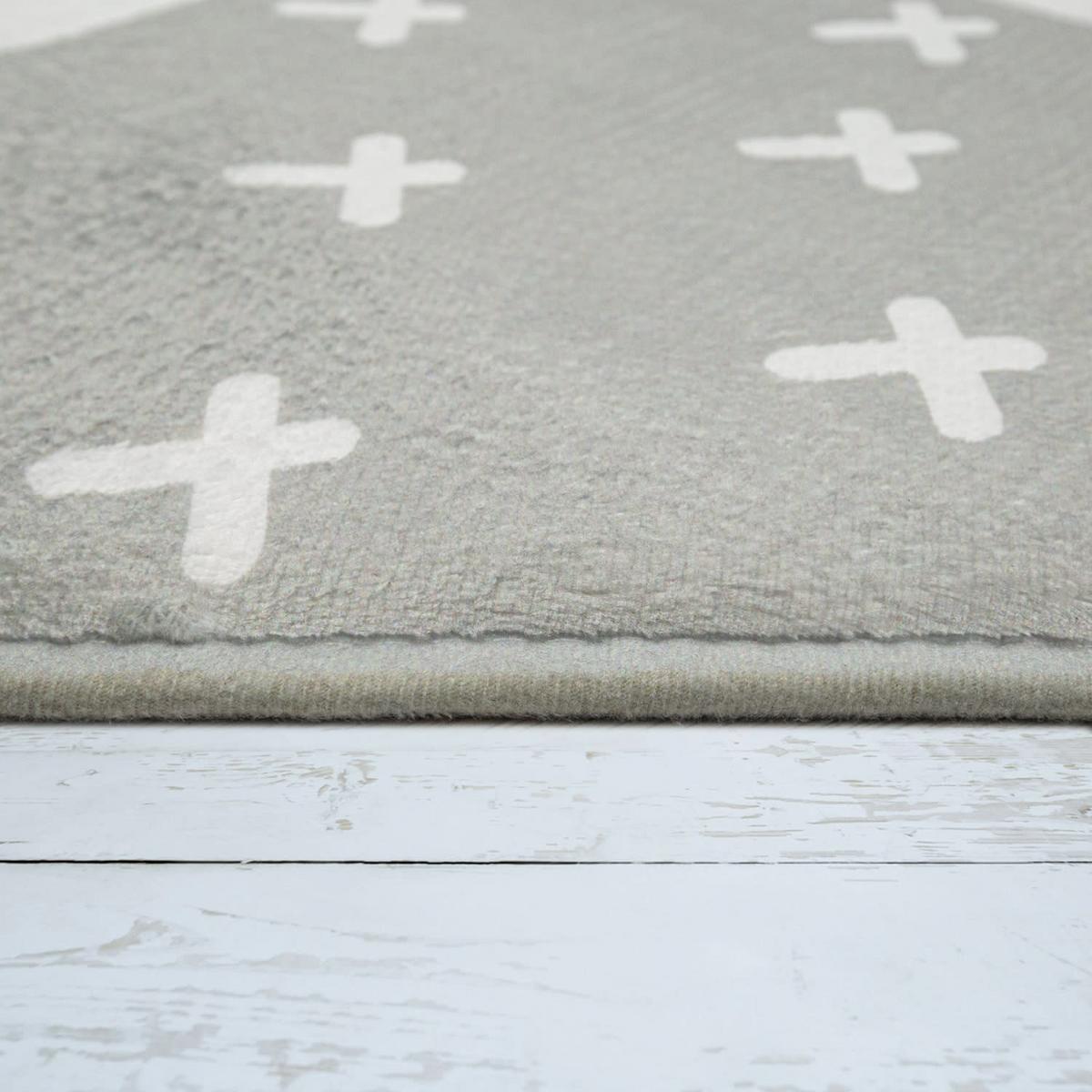 KINDERTEPPICH Waschbar, im Patchwork-Stil, Blau, Ø 150 cm - Blau, Textil (150/150cm) - KADIMA DESIGN