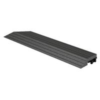 ABSCHLUSSLEISTE WPC Ecke links Anthrazit - Anthrazit, Holzwerkstoff (38/2/7.5cm) - ML-DESIGN