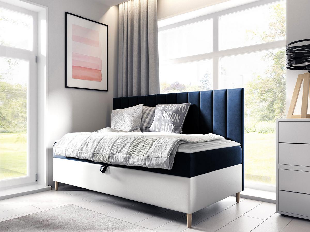 BOXBETT Maja Junior 2 - H3 - Blau/Weiß, Holz (100/200cm) - MIRJAN24