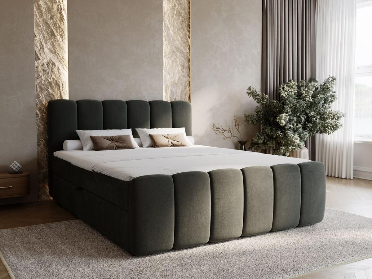 BOXBETT Cloud 180x200 Dunkelgrau - Dunkelgrau, Holz/Textil (180/200cm) - Graingold