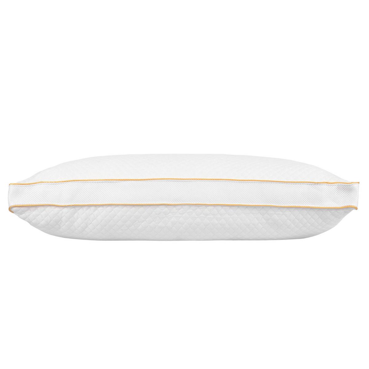 KOPFKISSEN atmungsaktiv & hypoallergen 48/74 cm - Weiß, Textil (48/74cm) - Homescapes