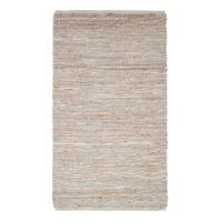 HANDWEBTEPPICH Madras, Leder & Hanf 90/150 cm - Naturfarben, Leder (90/150cm) - Homescapes