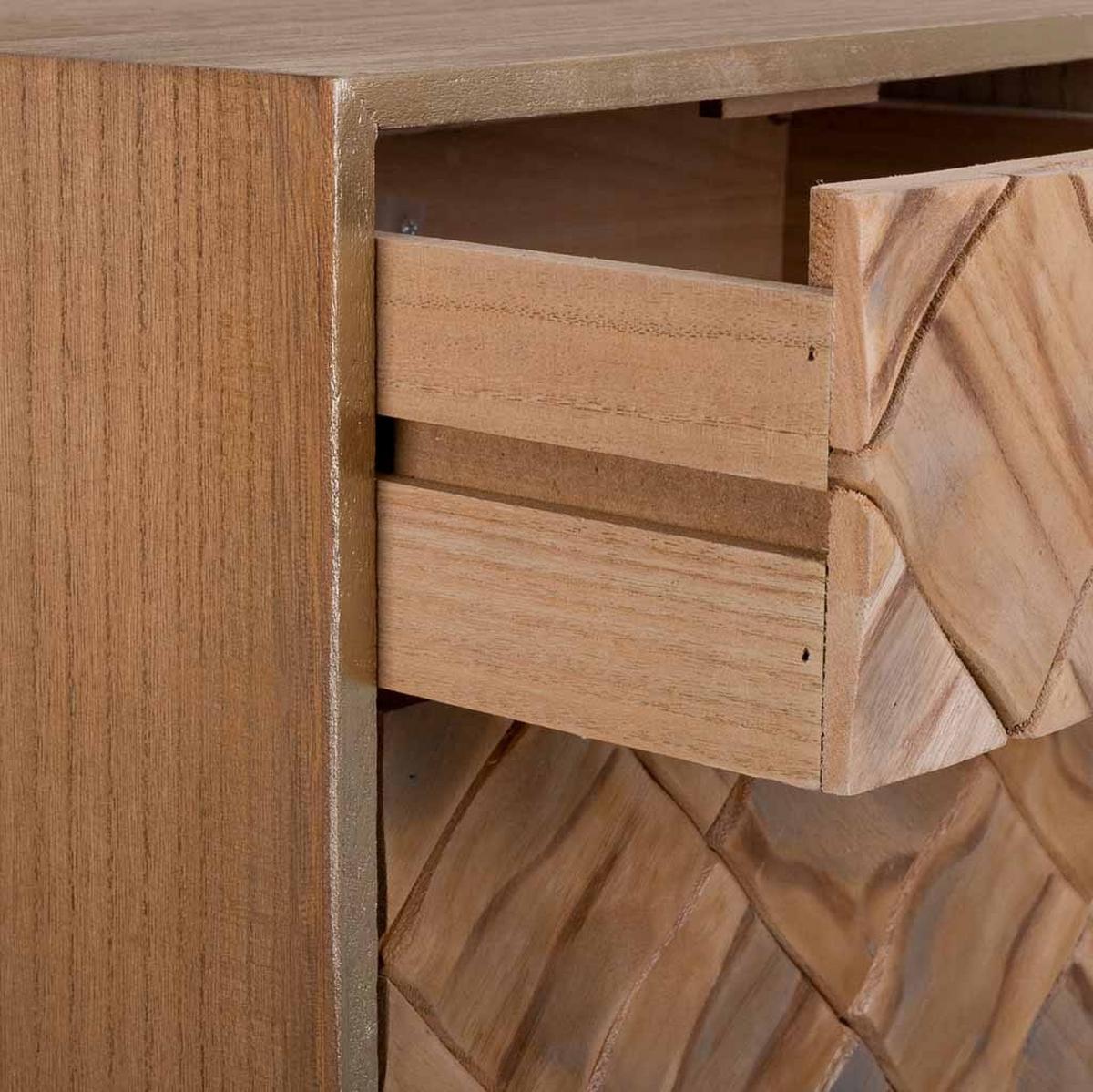 NACHTTISCH aus Holz, braun, 40x35x71cm - Braun, Holz (40/71/35cm) - Wanderlust