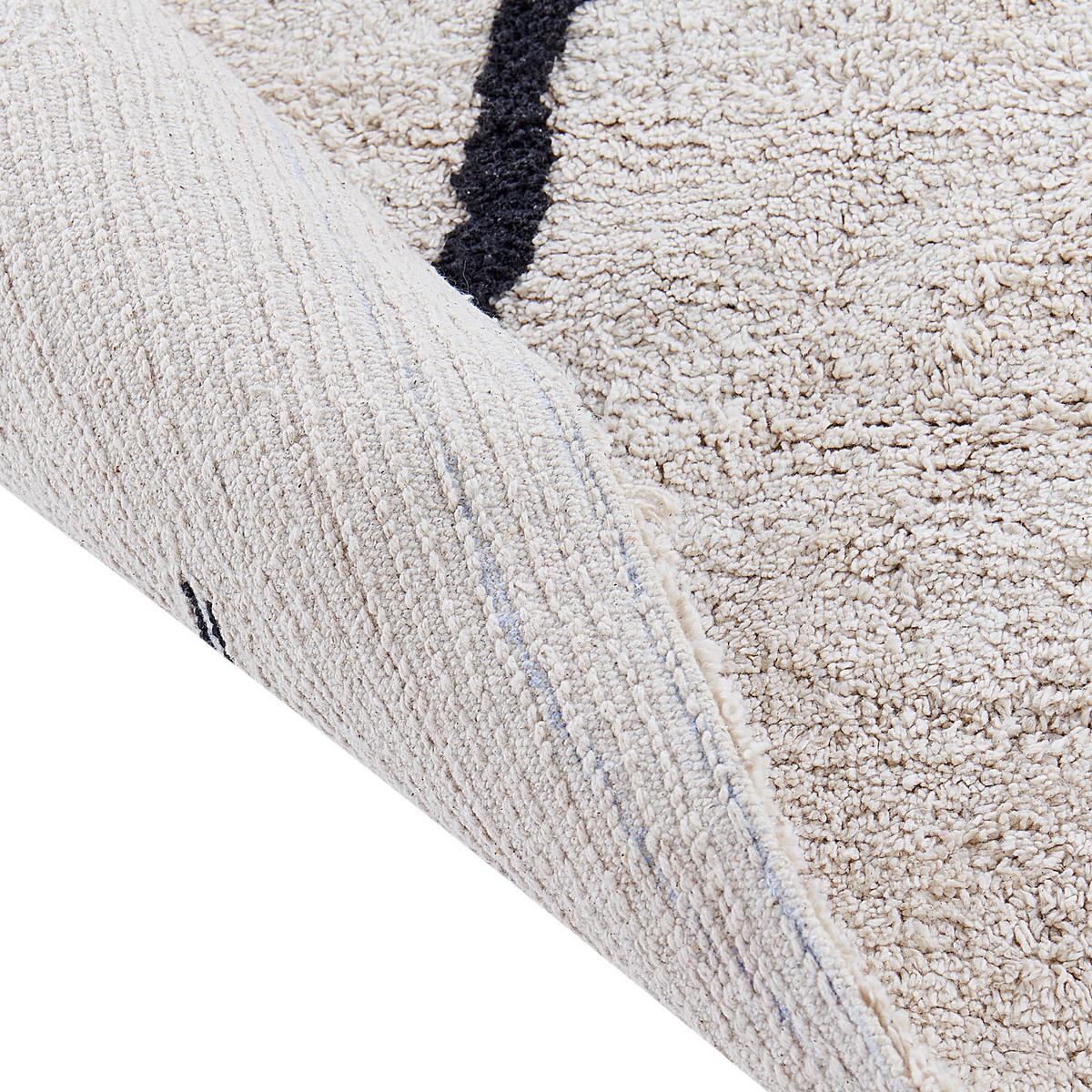 KINDERTEPPICH Zodi 100/70 cm - Beige/Schwarz, Textil (70/100cm) - Beliani