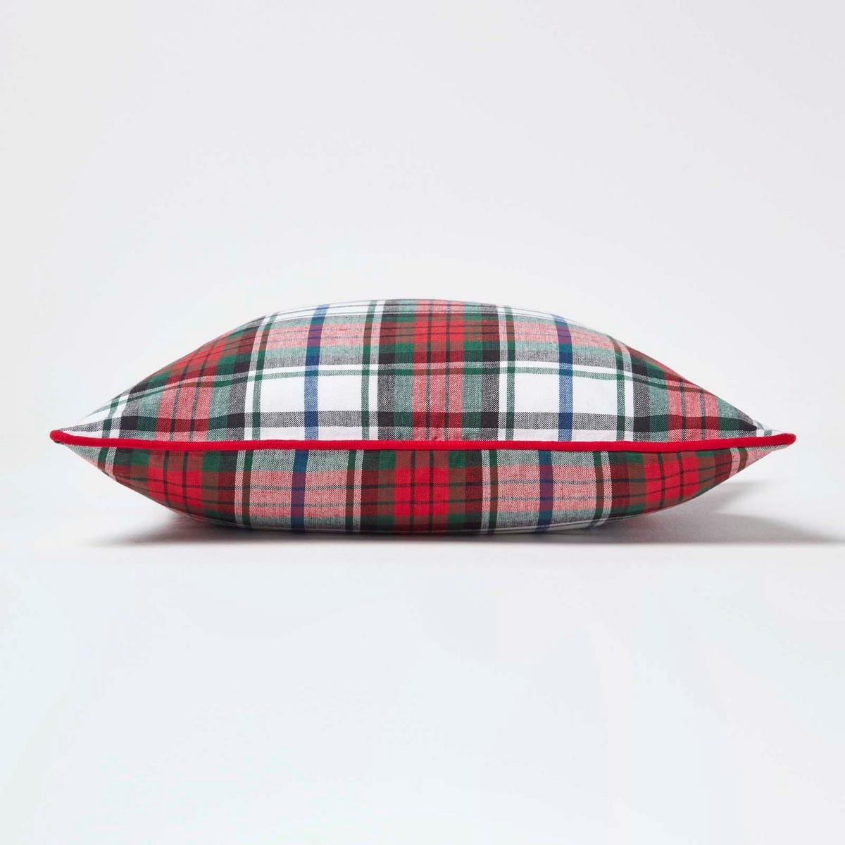KISSENHÜLLE Macduff Schottenkaro 30/50 cm - Rot, Textil (30/50cm) - Homescapes