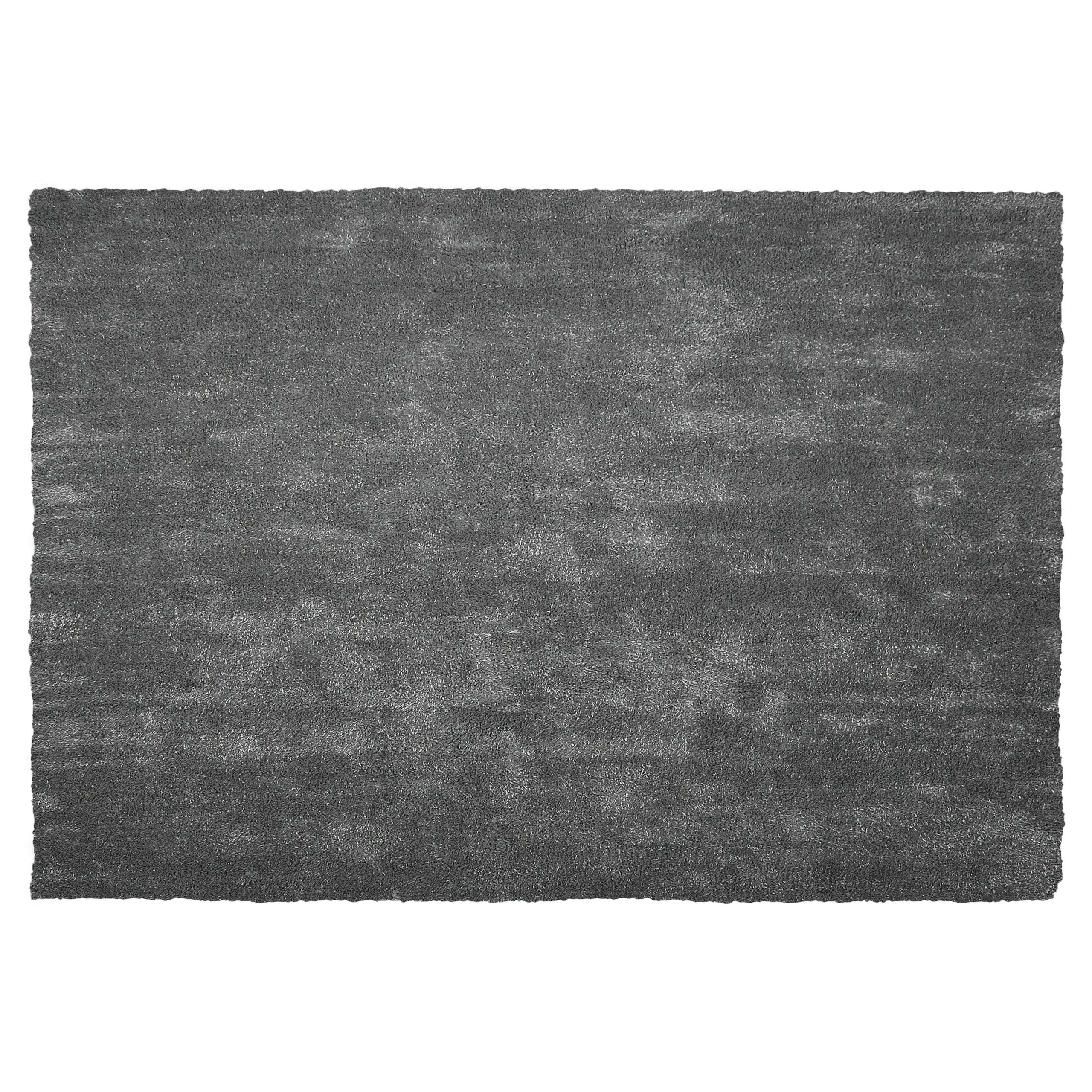 SHAGGY-TEPPICH Demre 200/140 cm - Grau, Kunststoff (140/200cm) - Beliani