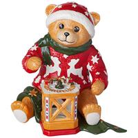 DEKOFIGUR "PLÜSCHBÄR" Christmas Toys Memory bunt 25 cm - Multicolor, Keramik (21/25/24cm) - Villeroy & Boch