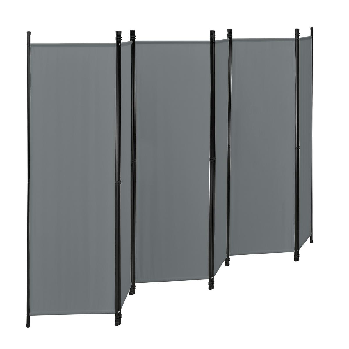 SICHTSCHUTZ Huesca - Dunkelgrau, Textil/Metall (300/2cm) - [en.casa]