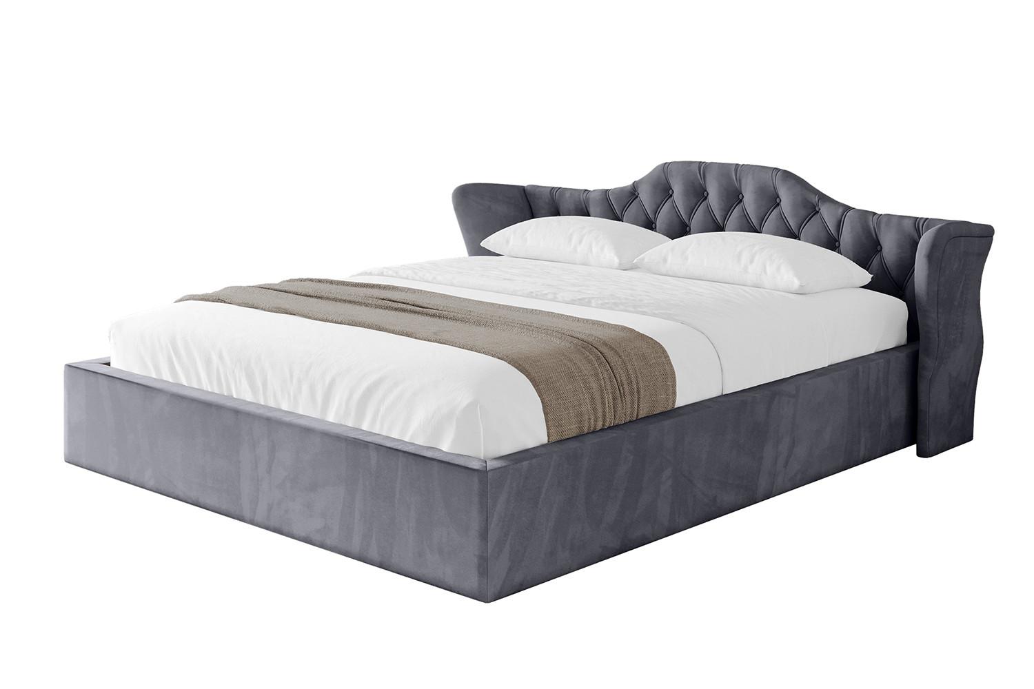 POLSTERBETT mit Bettkasten und Lattenrost, Bett mit Matratze H3/H4 - ZORAN-V1 120x200 Dunkelgrau - Dunkelgrau, Holzwerkstoff/Textil (120/200cm) - ALTDECOR
