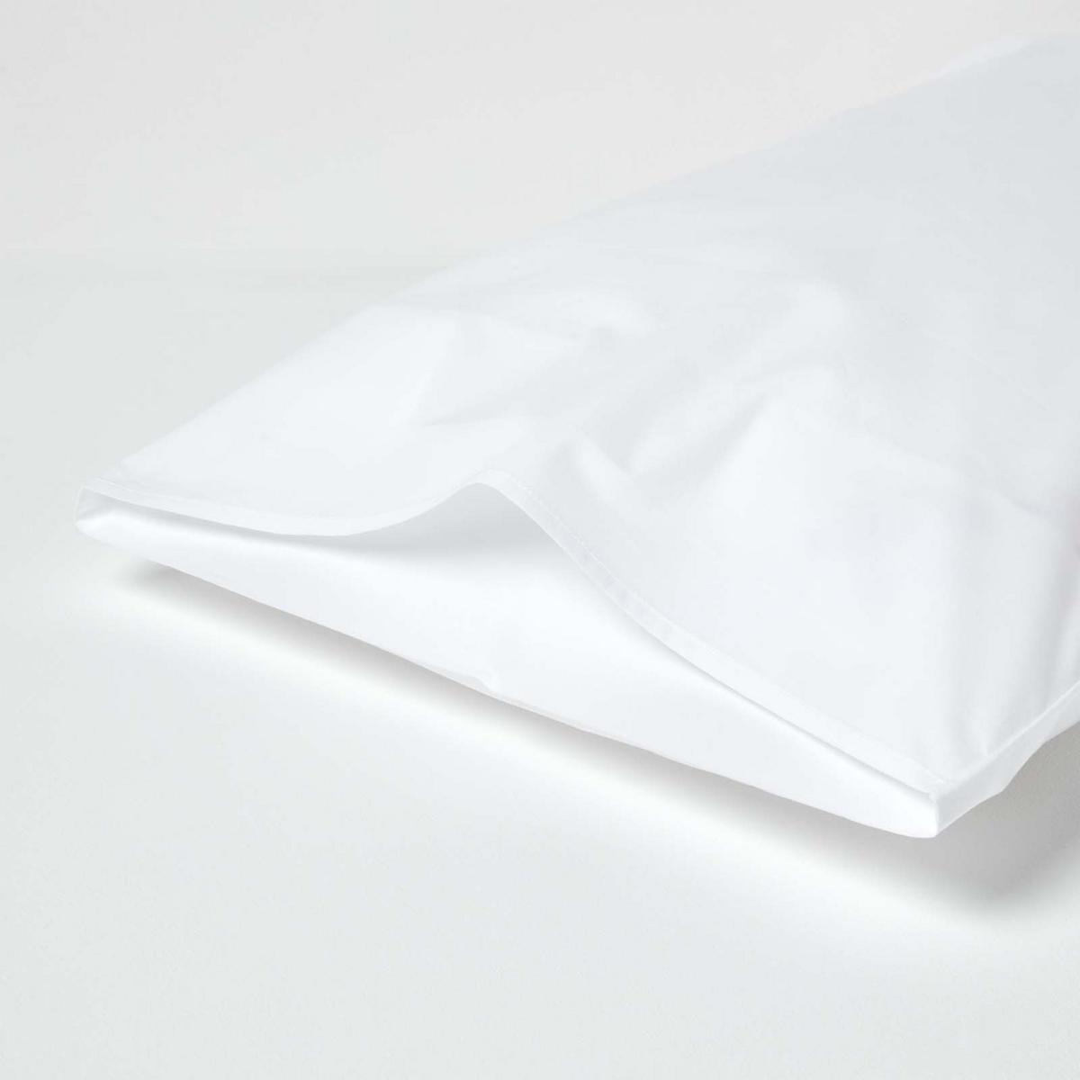KISSENBEZUG Perkal, Ägyptische Baumwolle, Fadendichte 200 - Weiß, Textil (48/74cm) - Homescapes
