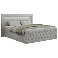 BOXBETT GOLD-9 LED 200/200 Hellgrau Struktur - H4 - Hellgrau, Holz/Textil (200/200cm) - MKS