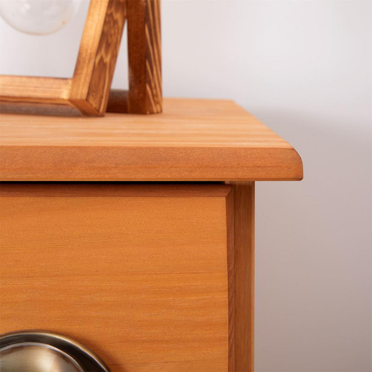 KOMMODE COLMAR gebeizt/gewachst - Kieferfarben, Holz (134/80/39cm) - IDIMEX