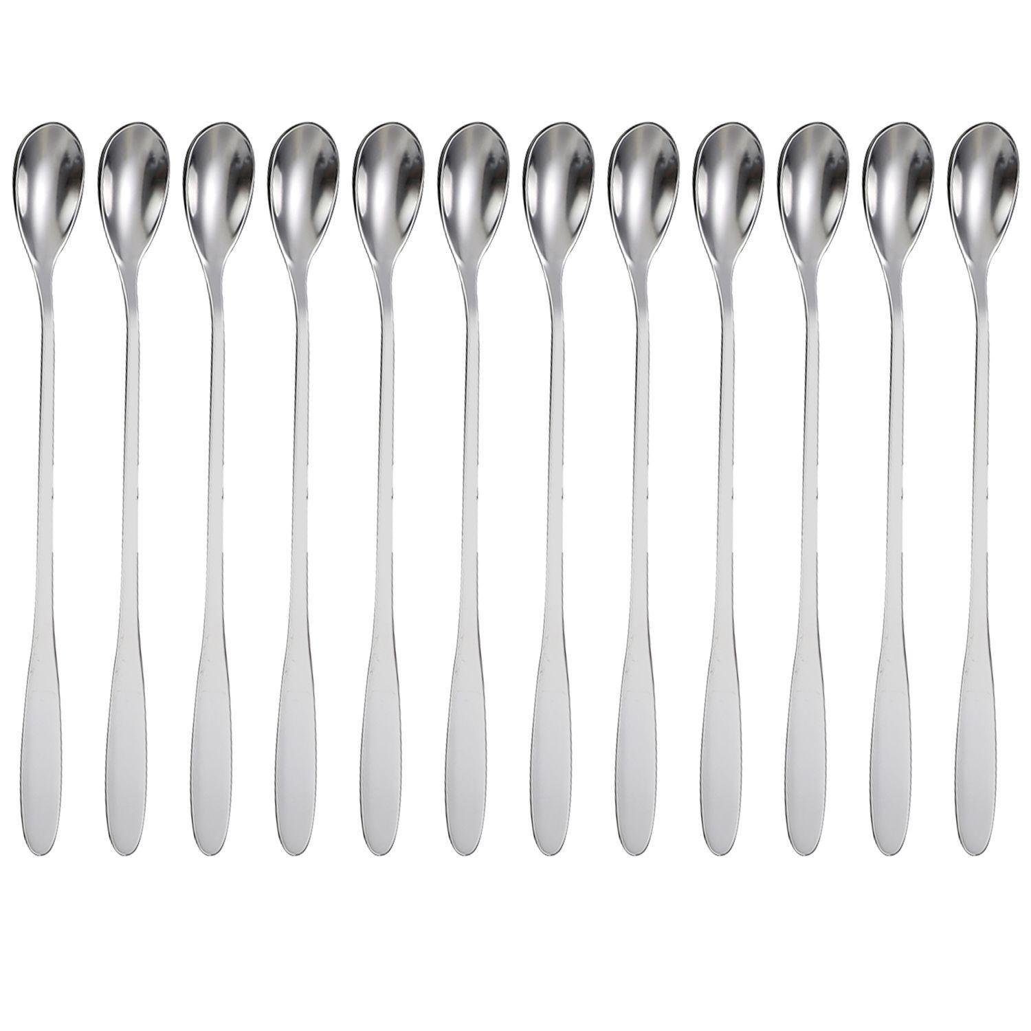 LÖFFEL-SET 18.9 cm (12-tlg) - Silberfarben, Metall - Intirilife