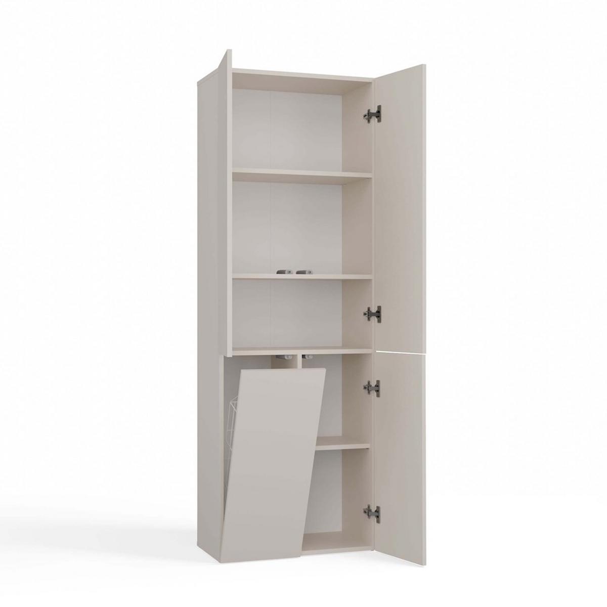 BADEZIMMERSCHRANK Kaschmir 60/174/30 - Kaschmir, Holzwerkstoff (60/174/30cm) - RAUMHIRSCH FURNITURE
