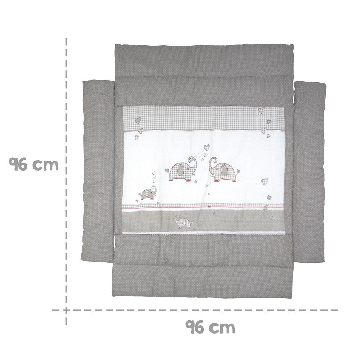 LAUFGITTEREINLAGE Jumbo twins grau - Grau, Textil (96/18/96cm) - Roba