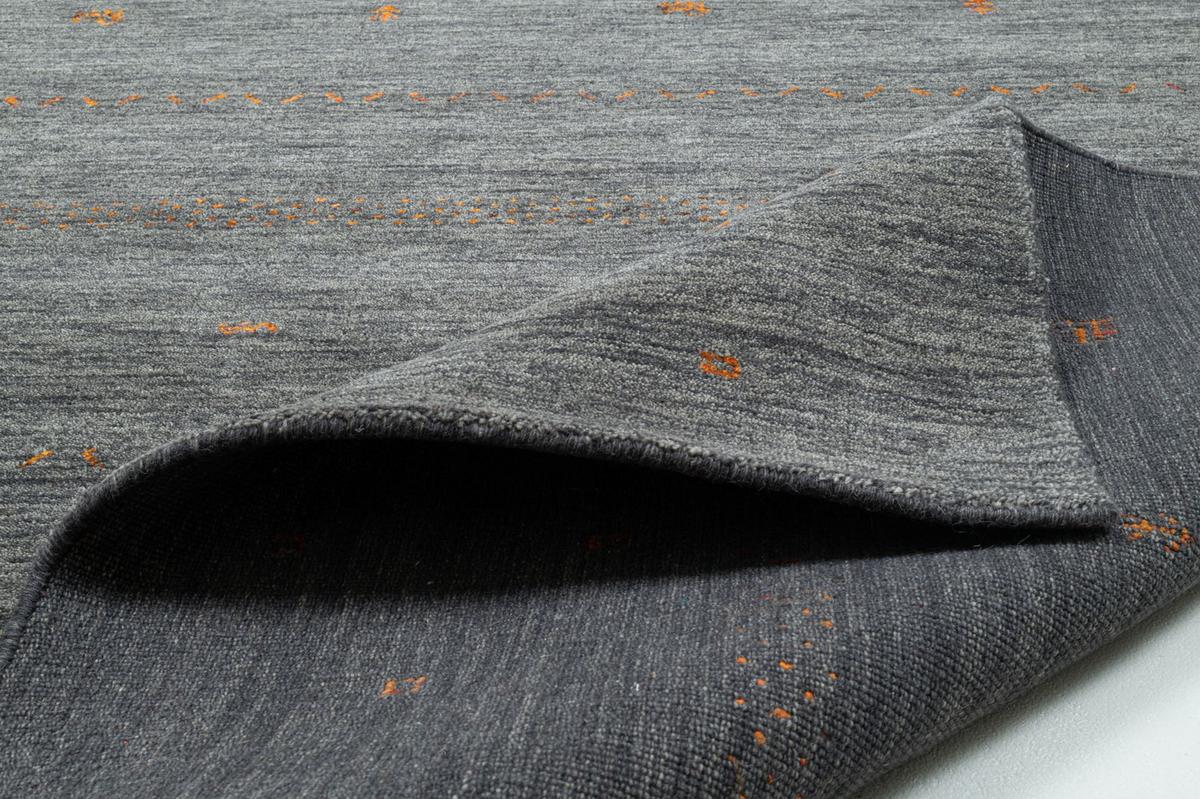 HANDWEBTEPPICH Nashville 120x180 cm - Anthrazit, Textil (120/180cm) - THEKO