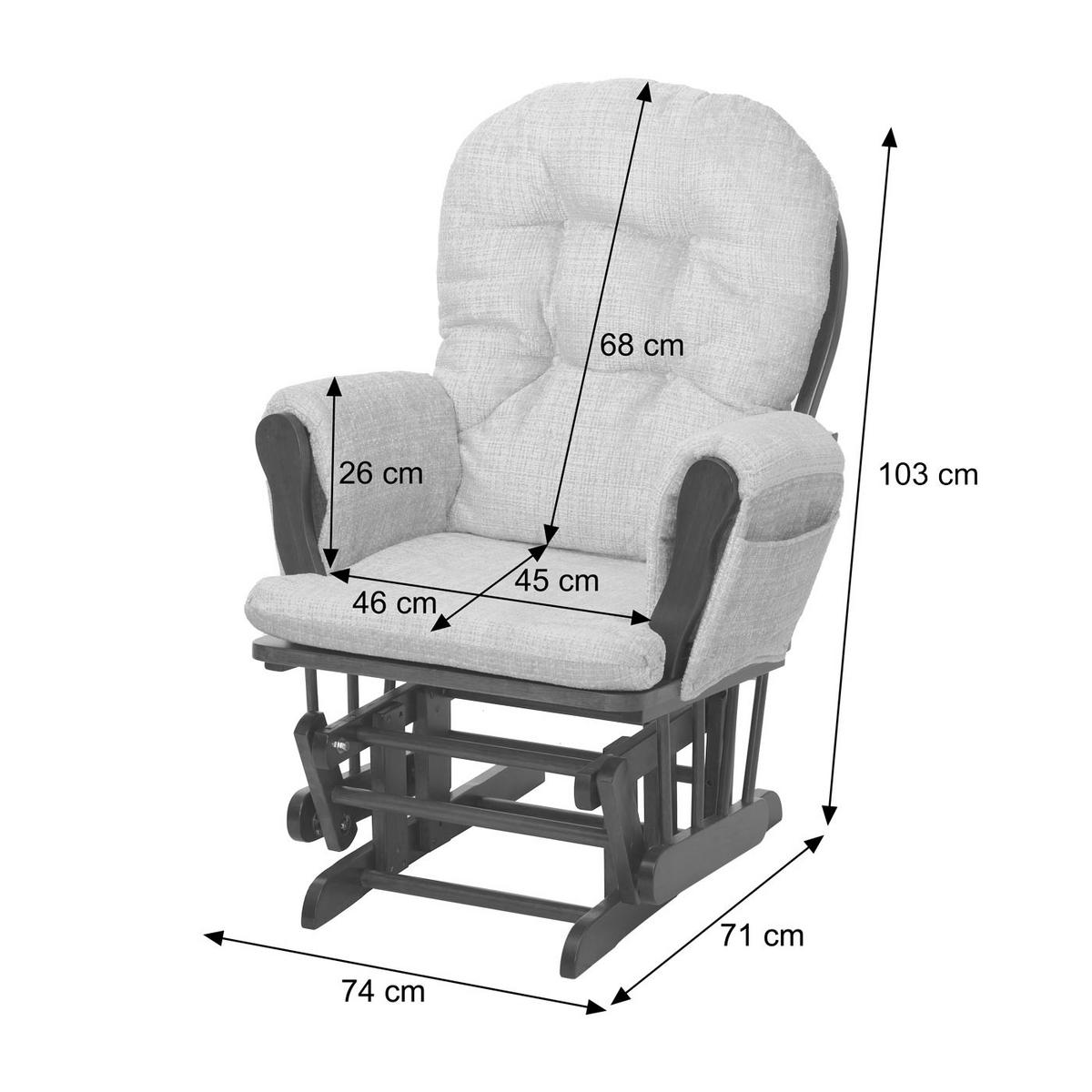RELAXSESSEL Grün, Braun - Braun/Grün, Textil (74/103/71cm) - MCW