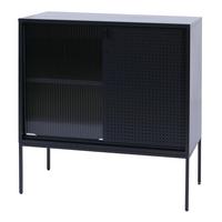 KOMMODE Schwarz - Schwarz, Metall (80/85/45cm) - MCW
