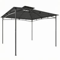 PAVILLON Polyester Metall Dunkelgrau - Dunkelgrau, Textil/Metall (300/285/300cm) - Outsunny