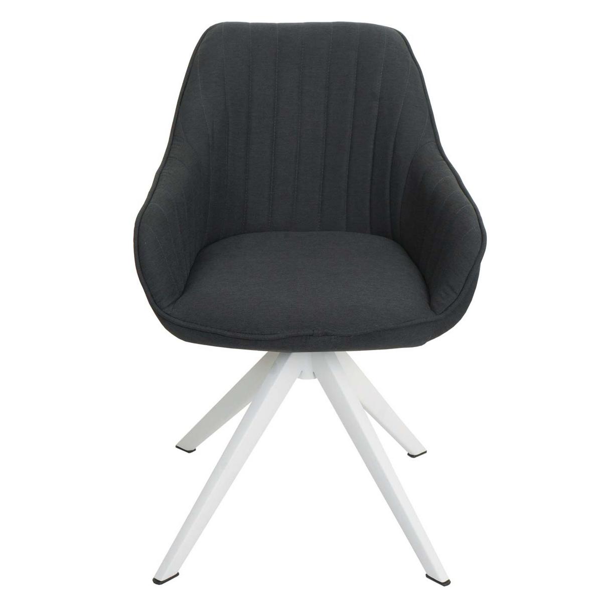 ESSZIMMERSTUHL Anthrazit - Dunkelgrau/Anthrazit, Textil (55/84/60cm) - MCW