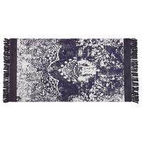 KURZFLOR-TEPPICH Akarsu 150/80 cm - Violett, Naturmaterialien (80/150cm) - Beliani