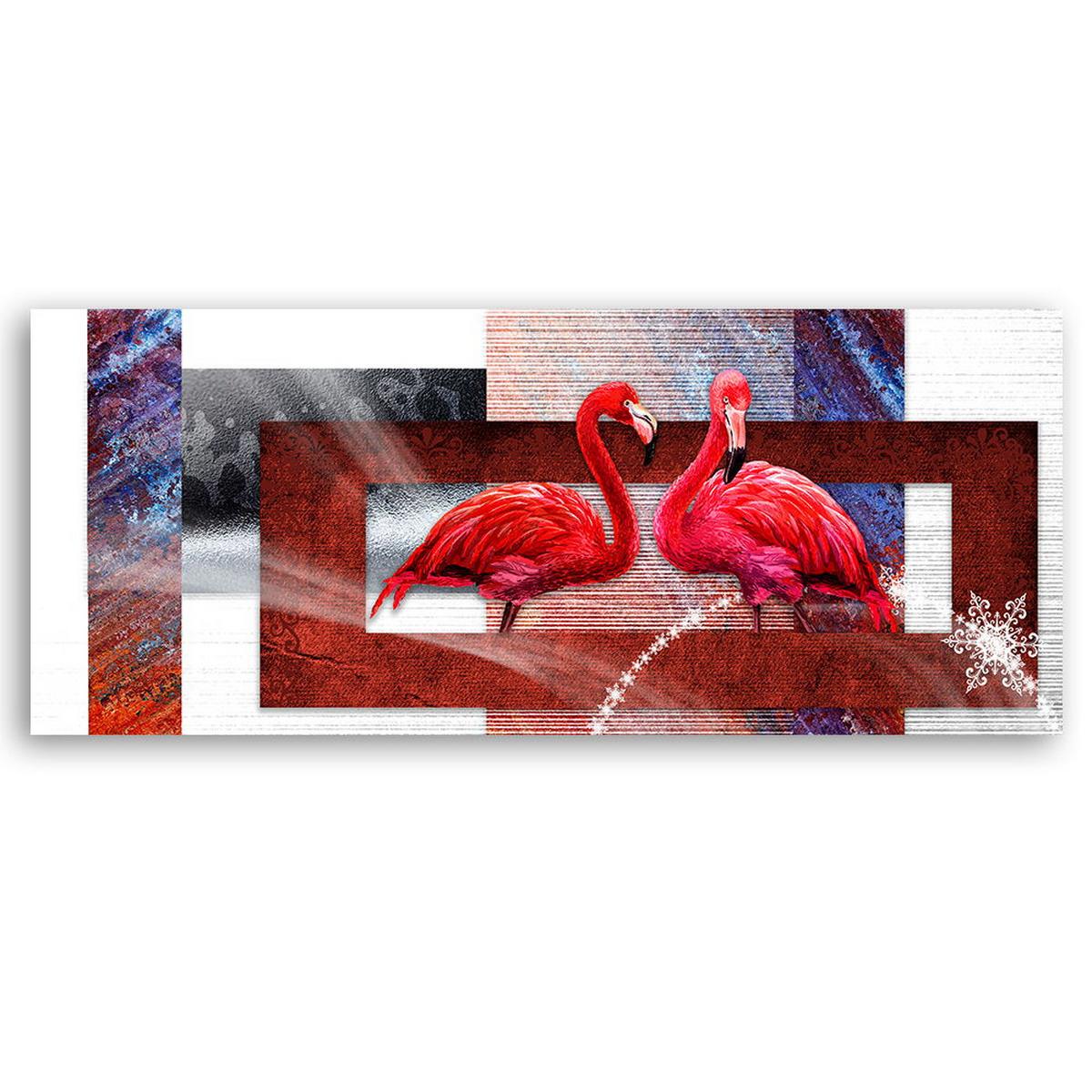 KUNSTDRUCK Rot 90/30 cm - Rot, Textil (90/30cm) - KUNSTLOFT