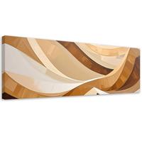LEINWANDBILD 3D und geometrisch 120x40cm - Beige, Textil (120/40cm) - Feeby