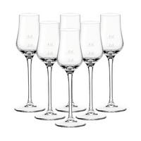 GRAPPAGLÄSER MIT FÜLLSTRICHEN Puccini Gastro-Edition transparent 2 & 4 cl 6er Set - Transparent, Glas (0.04L) - Leonardo Living