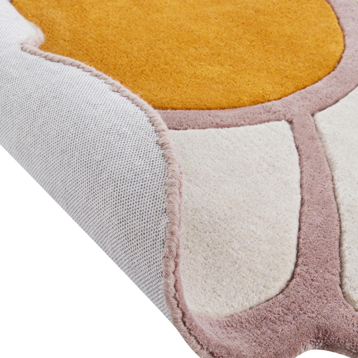 KINDERTEPPICH Thumbelina 120/120 cm - Multicolor, Naturmaterialien (120/120cm) - Beliani